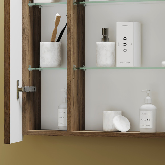 Зеркальный шкаф Sancos Mirror 80 MI80ECH с подсветкой Дуб чарльстон Зеркальный шкаф Sancos Mirror 80 MI80ECH с подсветкой Дуб чарльстон