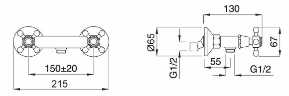 Смеситель для душа Migliore Lady 18853 Золото