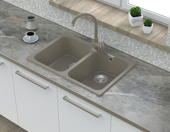 Кухонная мойка GranFest Quarz GF-Z15 Черная Кухонная мойка GranFest Quarz GF-Z15 Черная