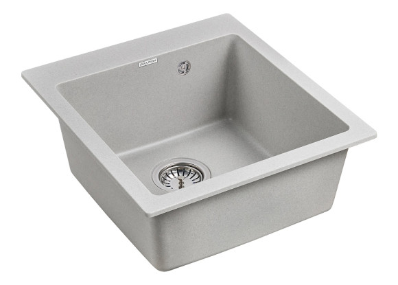 Кухонная мойка Paulmark Kante 45 PM104651-GR Серая Кухонная мойка Paulmark Kante 45 PM104651-GR Серая