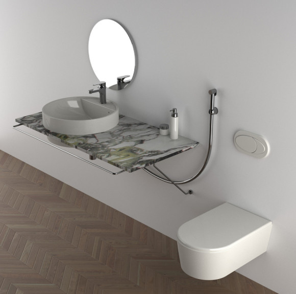 Смеситель для раковины Remer Winner W10SHW с гигиеническим душем Хром Смеситель для раковины Remer Winner W10SHW с гигиеническим душем Хром