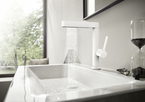 Смеситель для раковины Hansgrohe Finoris 76063700 Белый матовый