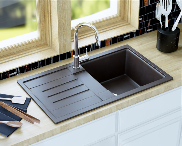 Кухонная мойка Aquaton Верона 86 1A710032VR210 Графит