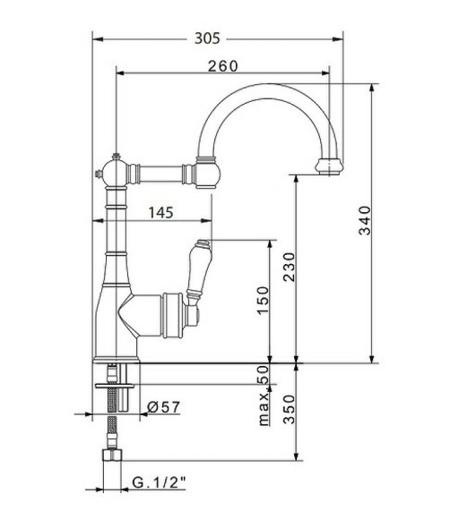 Смеситель для кухни Migliore Ermitage 18272 Золото