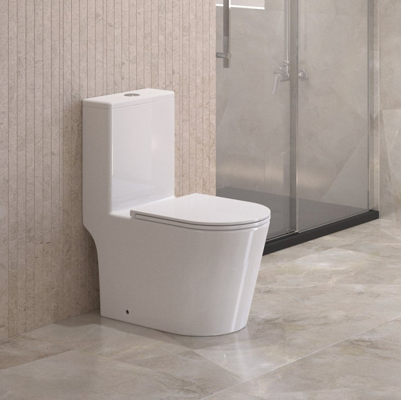 Унитаз моноблок BelBagno Tre-Tor BB673CP-MN-TOR/SC с сиденьем Микролифт