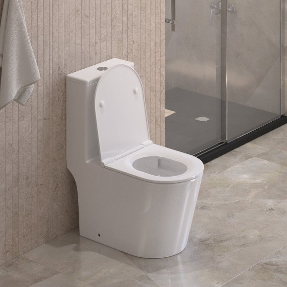 Унитаз моноблок BelBagno Tre-Tor BB673CP-MN-TOR/SC с сиденьем Микролифт