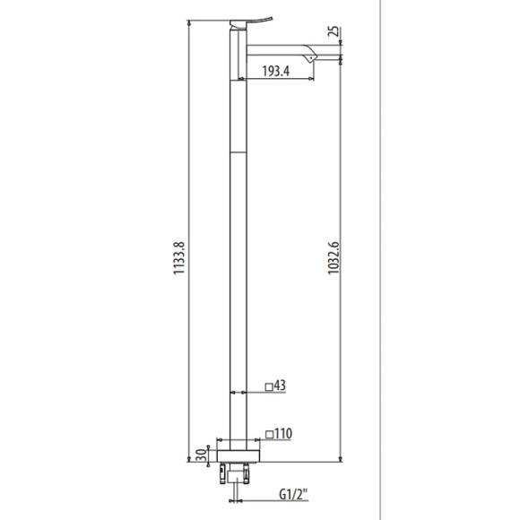 Смеситель для раковины Gattoni Ely 8809/88C0 Хром Смеситель для раковины Gattoni Ely 8809/88C0 Хром