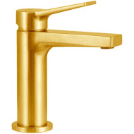 Смеситель для раковины Remer Slash SL12BG Золото брашированное Смеситель для раковины Remer Slash SL12BG Золото брашированное