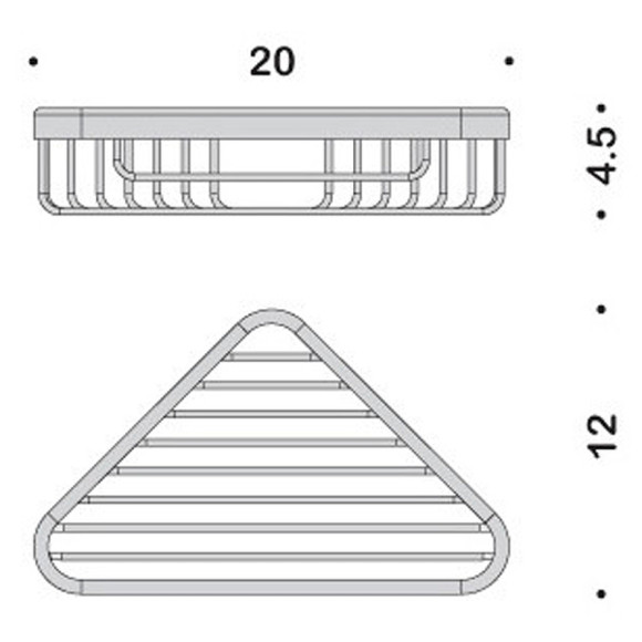 Полка корзина Colombo Design Basic B2732.NM угловая Черная матовая Полка корзина Colombo Design Basic B2732.NM угловая Черная матовая