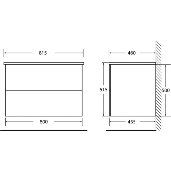 Тумба под раковину BelBagno Etna 80 ETNA-800-2C-SO-BL-P подвесная Bianco Lucido Тумба под раковину BelBagno Etna 80 ETNA-800-2C-SO-BL-P подвесная Bianco Lucido