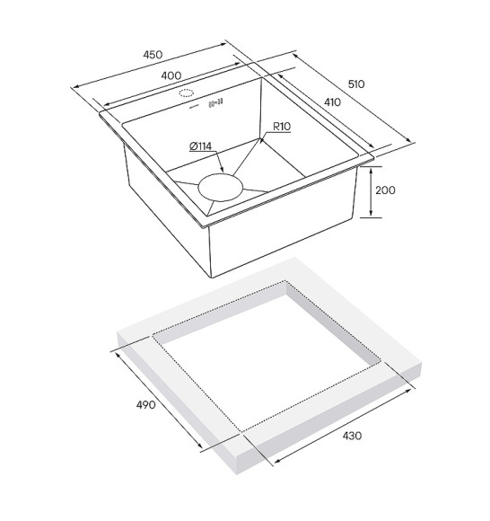 Кухонная мойка Paulmark Kroner 45 PM214551-BG Брашированное золото Кухонная мойка Paulmark Kroner 45 PM214551-BG Брашированное золото