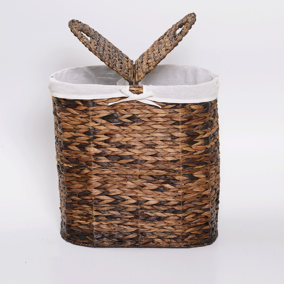 Корзина для белья WasserKRAFT Dill WB-611-L с крышкой Темно-коричневая Корзина для белья WasserKRAFT Dill WB-611-L с крышкой Темно-коричневая