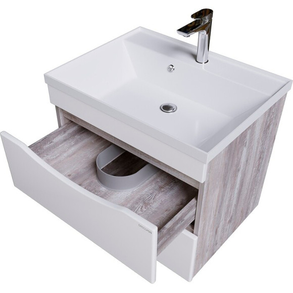 Тумба под раковину Grossman Талис 60 106010 подвесная Бетон пайн Белый глянец Тумба под раковину Grossman Талис 60 106010 подвесная Бетон пайн Белый глянец