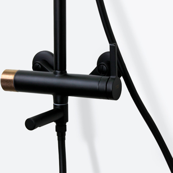 Душевая система Bronze de Luxe Avantgarde 2039RGB Черная Розовое золото Душевая система Bronze de Luxe Avantgarde 2039RGB Черная Розовое золото