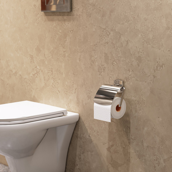 Держатель туалетной бумаги AM.PM Gem A90341400 с крышкой Хром Держатель туалетной бумаги AM.PM Gem A90341400 с крышкой Хром