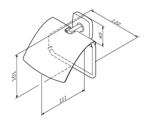 Держатель туалетной бумаги AM.PM Gem A90341400 с крышкой Хром Держатель туалетной бумаги AM.PM Gem A90341400 с крышкой Хром