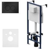 Инсталляция AM.PM Pro С I012707.0138 для унитаза с Черной матовой клавишей смыва