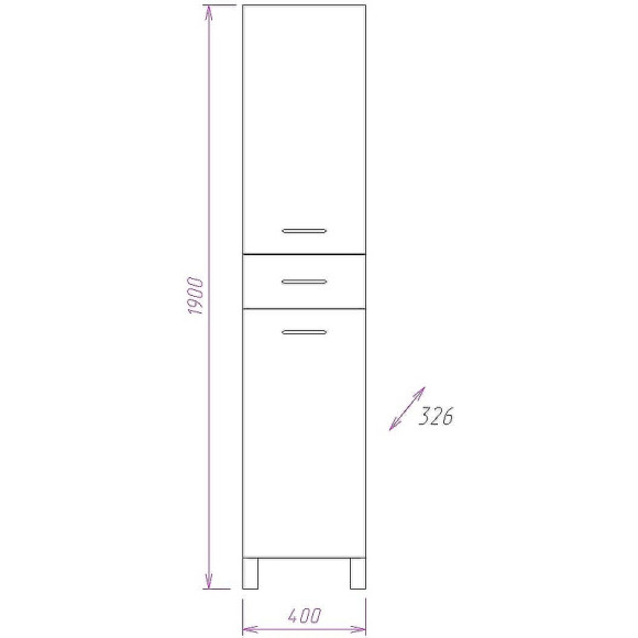 Шкаф пенал Onika Модерн 40.17 R 404010 с бельевой корзиной Белый Шкаф пенал Onika Модерн 40.17 R 404010 с бельевой корзиной Белый