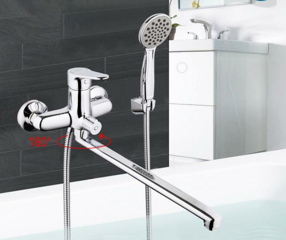 Смеситель для ванны Gappo G36 G2236 универсальный Хром