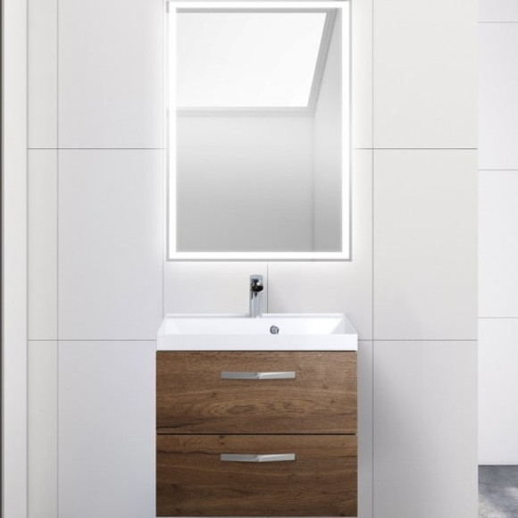Тумба под раковину BelBagno Aurora 60 AURORA-600-2C-SO-RT подвесная Rovere Tabacco