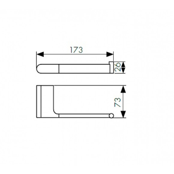 Держатель туалетной бумаги Kaiser KH-2700 Хром