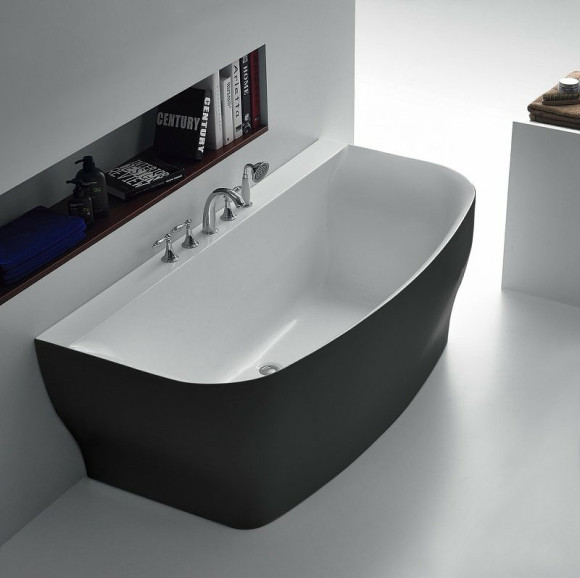 Акриловая ванна BelBagno 165x78 BB74-NERO-W0 Черная Белая без гидромассажа Акриловая ванна BelBagno 165x78 BB74-NERO-W0 Черная Белая без гидромассажа
