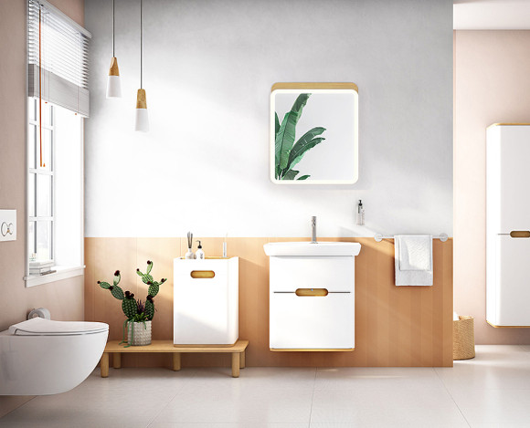 Тумба с раковиной Vitra Sento 65 60822 подвесная Белая матовая Тумба с раковиной Vitra Sento 65 60822 подвесная Белая матовая