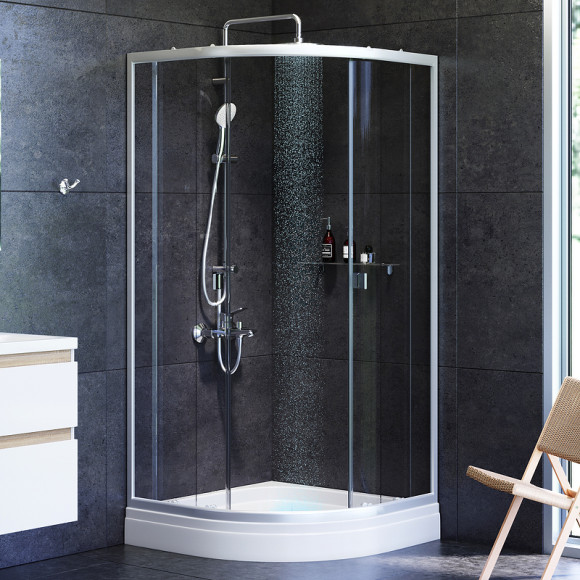 Душевой уголок AM.PM X-Joy Twin Slide 90х90 W88G-205-090MT64 профиль Хром матовый стекло прозрачное Душевой уголок AM.PM X-Joy Twin Slide 90х90 W88G-205-090MT64 профиль Хром матовый стекло прозрачное