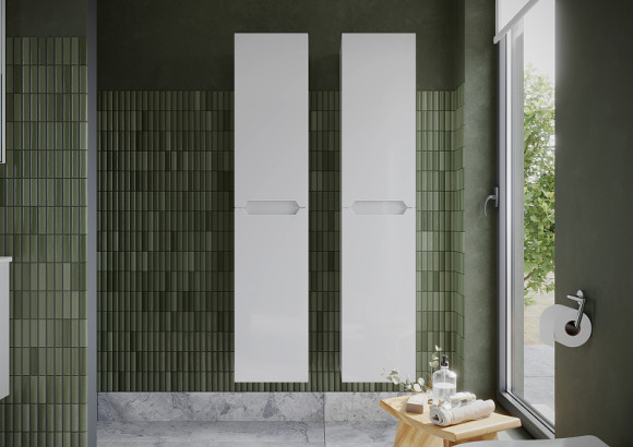 Шкаф пенал Sancos Norma 2.0 35 PNR2.035W подвесной Белый глянец