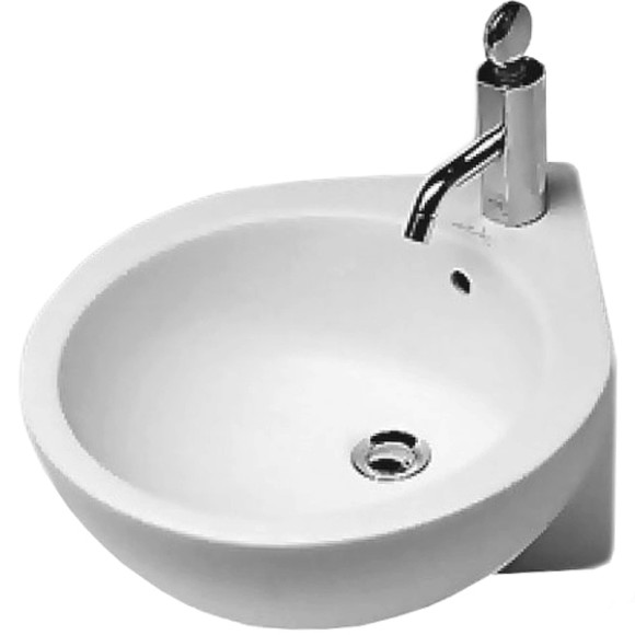 Раковина Hatria You and Me 46 L Y0H601 угловая Белая Раковина Hatria You and Me 46 L Y0H601 угловая Белая