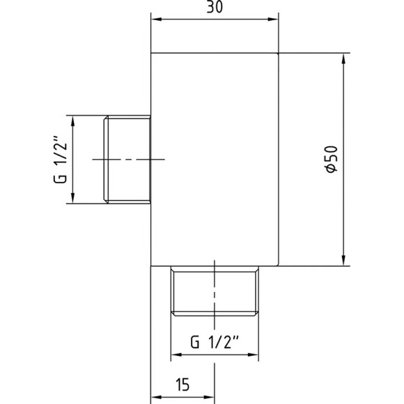 Шланговое подключение E.C.A. Minimal 102126634EX Хром