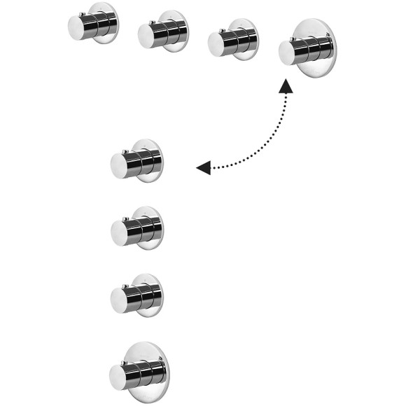Душевая система Paffoni Modular Box KITMB019CR046 с термостатом Хром Душевая система Paffoni Modular Box KITMB019CR046 с термостатом Хром