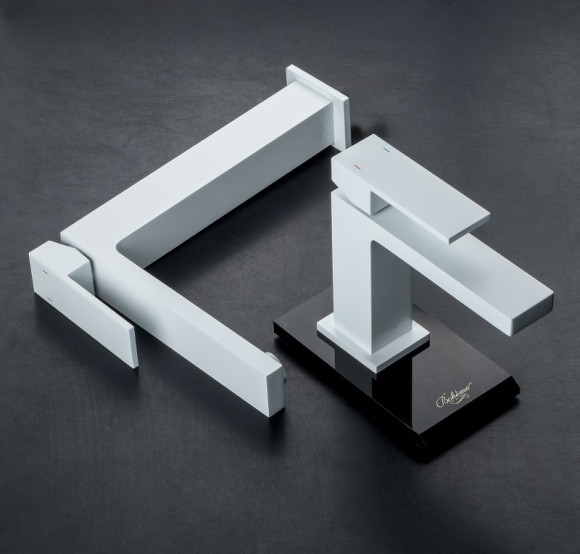 Смеситель для раковины Boheme Qubic 471-MW Белый матовый Смеситель для раковины Boheme Qubic 471-MW Белый матовый