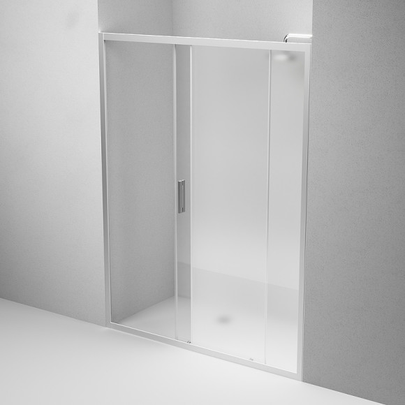 Душевая дверь AM.PM Gem 150 W90G-150-1-195MM профиль Хром матовый стекло матовое-прозрачное Душевая дверь AM.PM Gem 150 W90G-150-1-195MM профиль Хром матовый стекло матовое-прозрачное