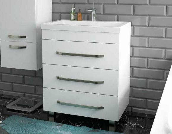 Тумба под раковину Эстет Рава 90 Белая Тумба под раковину Эстет Рава 90 Белая
