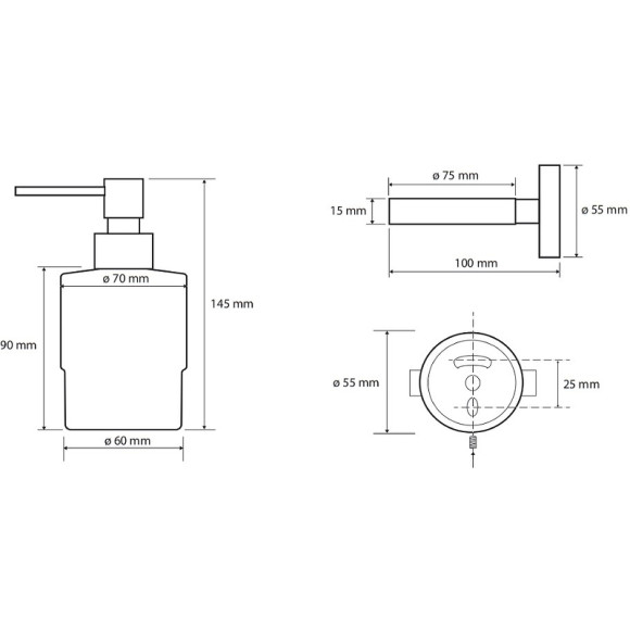 Дозатор для жидкого мыла Bemeta Brilo 161109102 Золото