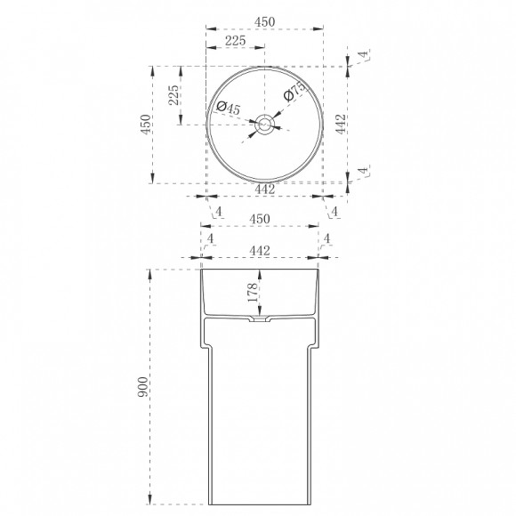 Раковина Abber Kristall 45 AT2701Emerald Зеленая Раковина Abber Kristall 45 AT2701Emerald Зеленая