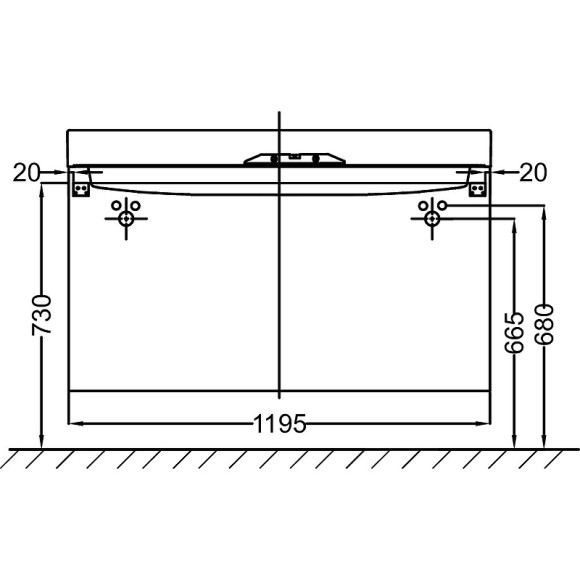 Тумба под раковину Jacob Delafon Rythmik 120 EB1305-E10 подвесная Квебекский дуб