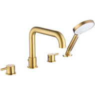 Смеситель на борт ванны Caprigo Don 53-410-BRG Золото матовое