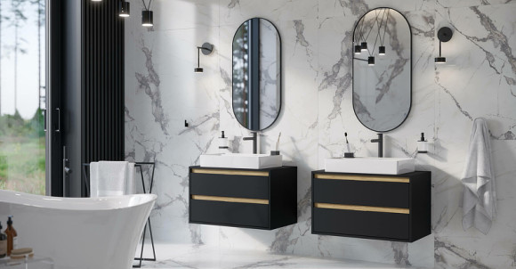 Зеркало Excellent Revia 50 DOEX.RE100.050.BL Черное матовое