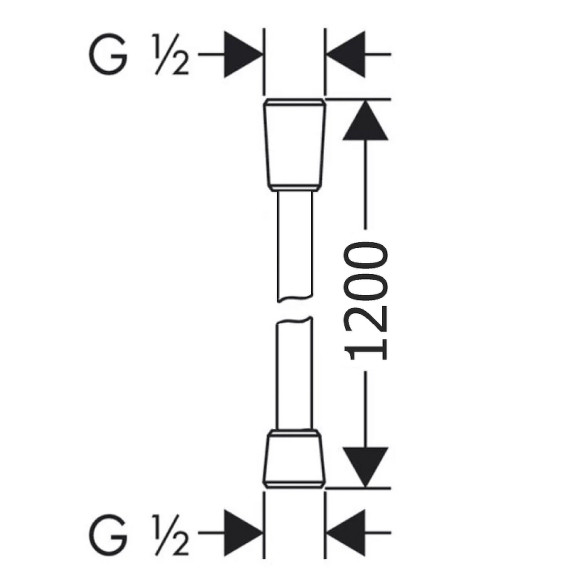 Душевой шланг Excellent Round Silver AREX.SHS.R120SL Хром