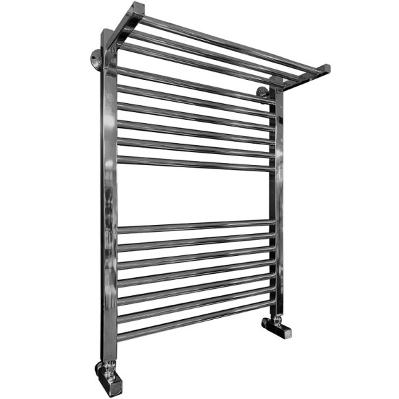 Водяной полотенцесушитель Ника Modern ЛМ 3 80x40 с полкой Хром 16 перекладин Водяной полотенцесушитель Ника Modern ЛМ 3 80x40 с полкой Хром 16 перекладин