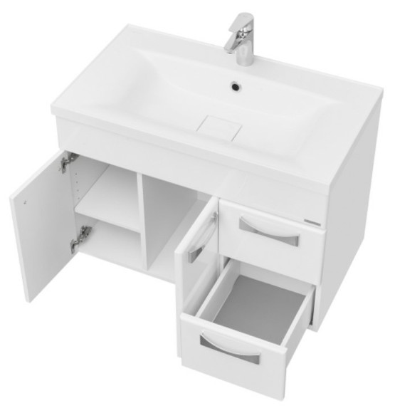 Тумба под раковину Aquaton Диор 80 1A167801DR010 подвесная Белая Тумба под раковину Aquaton Диор 80 1A167801DR010 подвесная Белая