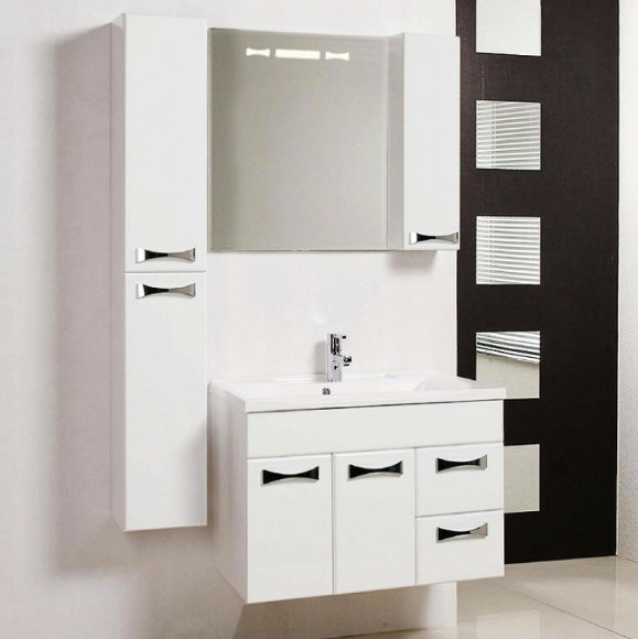 Тумба под раковину Aquaton Диор 80 1A167801DR010 подвесная Белая Тумба под раковину Aquaton Диор 80 1A167801DR010 подвесная Белая