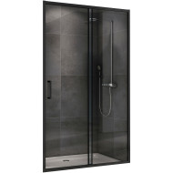 Душевая дверь Abber Schwarzer Diamant 100 AG30100B5 профиль Черный стекло прозрачное