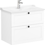 Тумба с раковиной Vitra Root Classic 80 68869 подвесная Белая матовая