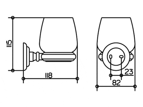 Стакан для зубных щеток Keuco Astor 2150019000 Хром Стакан для зубных щеток Keuco Astor 2150019000 Хром