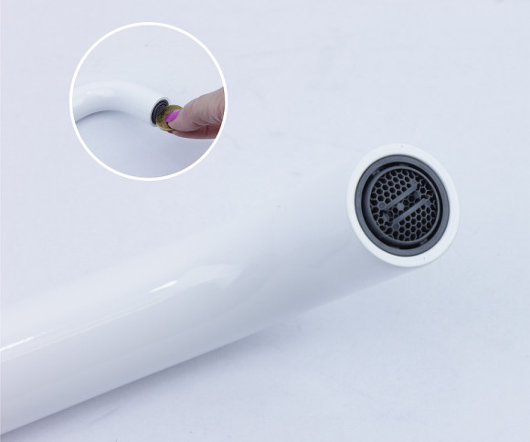 Смеситель для раковины Bronze de Luxe Scandi 14511W Белый глянцевый Смеситель для раковины Bronze de Luxe Scandi 14511W Белый глянцевый