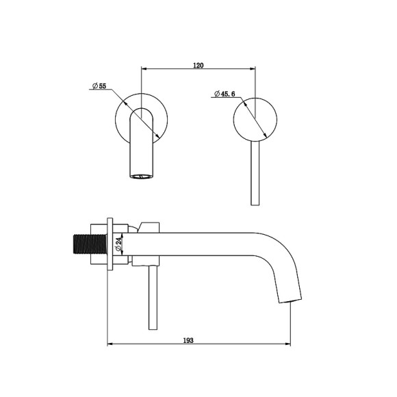 Смеситель для раковины Bronze de Luxe Scandi 14511W Белый глянцевый Смеситель для раковины Bronze de Luxe Scandi 14511W Белый глянцевый