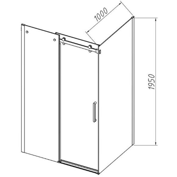 Душевой уголок Vincea Como-N 160x100 VSR-4CN1016CLB профиль Черный стекло прозрачное Душевой уголок Vincea Como-N 160x100 VSR-4CN1016CLB профиль Черный стекло прозрачное